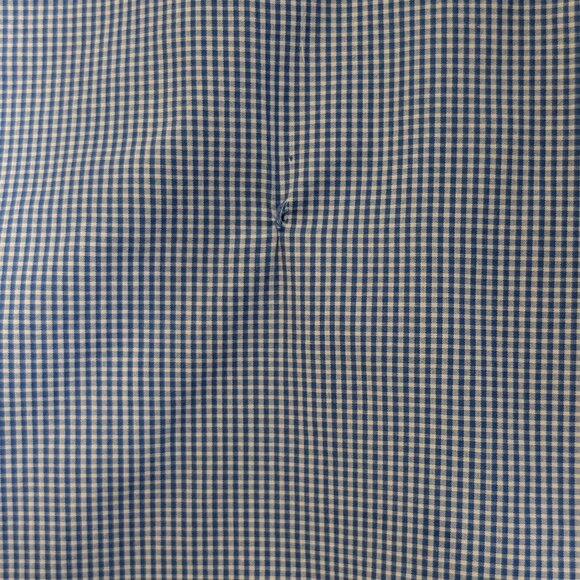 DOC & AMELIA BY Cintas Blue/White Gingham Check Long Sleeve Button Shirt Size XL - Picture 3 of 6